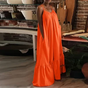 Sleeveless Long Beach Dress Women’s Summer Casual Vacation Maxi Dress