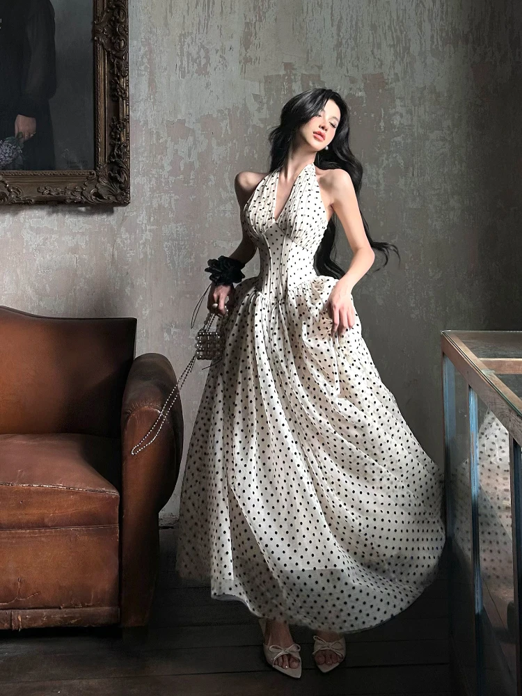 One Shoulder Sleeveless Dress Women’s Elegant Party Slim Fit Summer Dress - Image 4